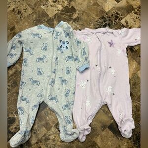 Pekkle bundles of 2 pajamas 3 months